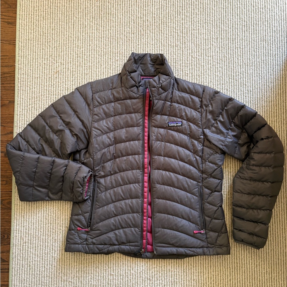 Patagonia Women's Brown and Pink Puffer Jacket